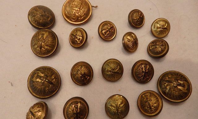 Lote botonería militar (c. 1915)